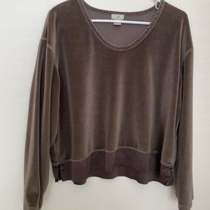 NWOT J. Jill Velvet Shirt